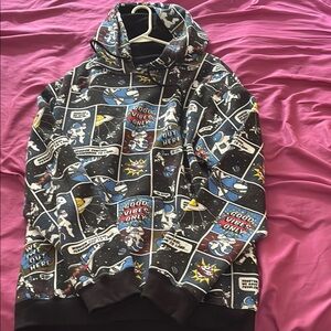 Eighty Eight Black and Blue Graphic Hoodie